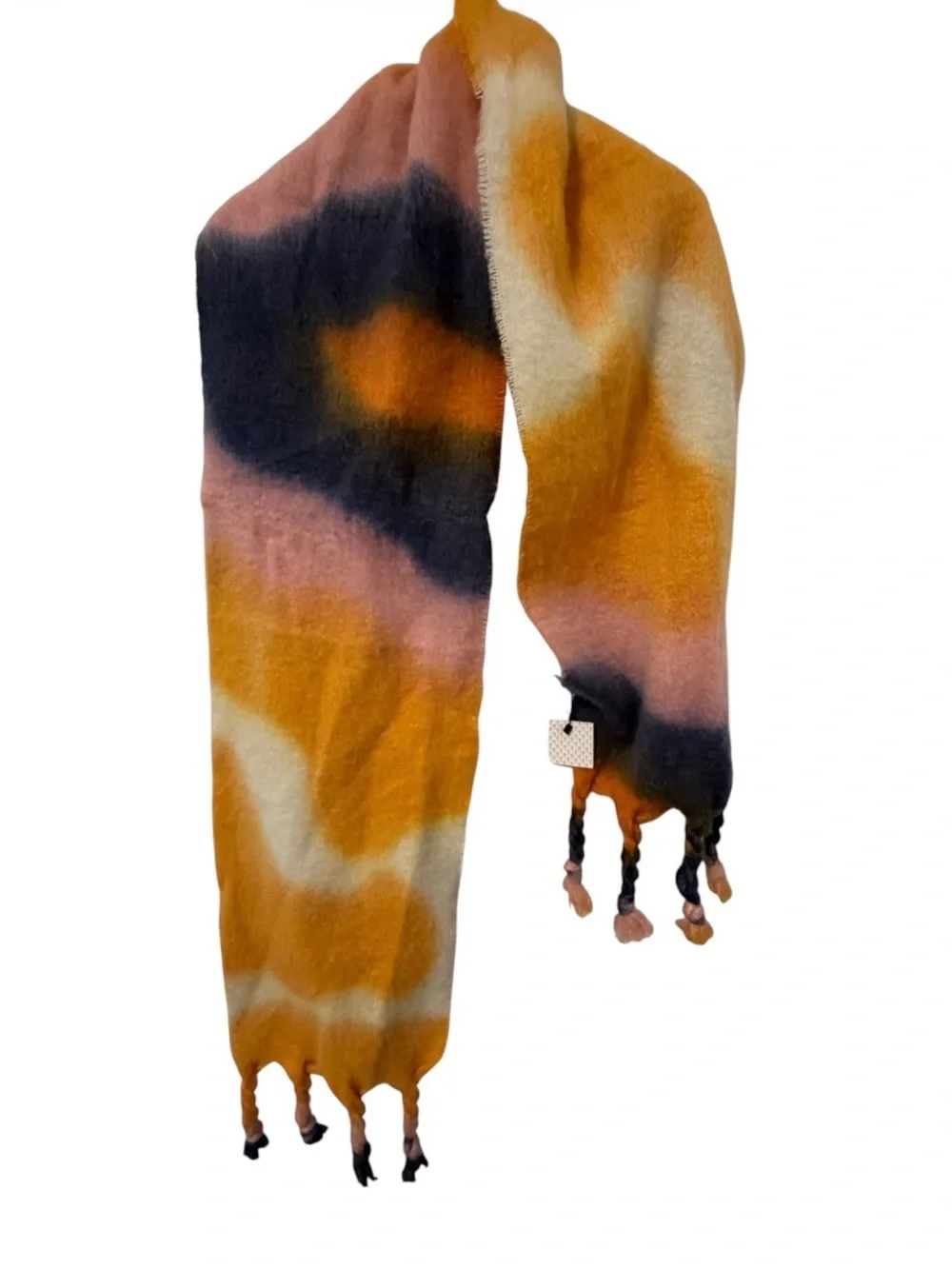 Lulla Collection Soft Tie-Dye Tassel Scarf – Cozy Autumn Wrap Shaw NWT